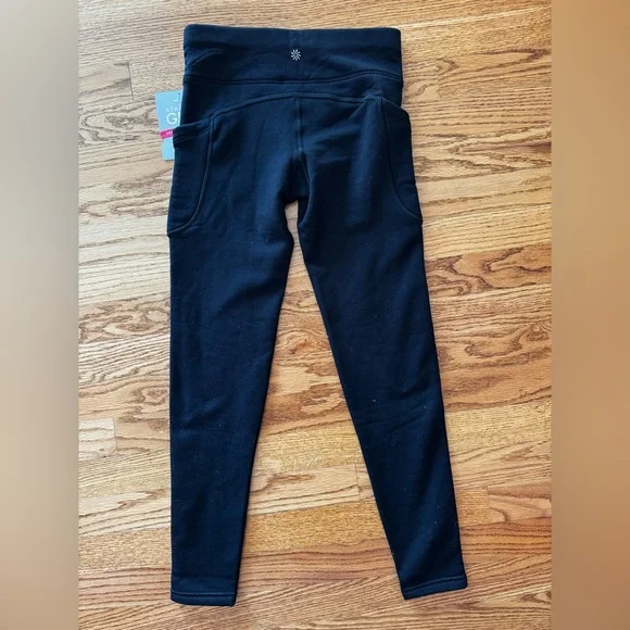 NWT Athleta Girls Polartec Stash Tight in black, size Large / 12. 🖤 - Picture 6 of 9